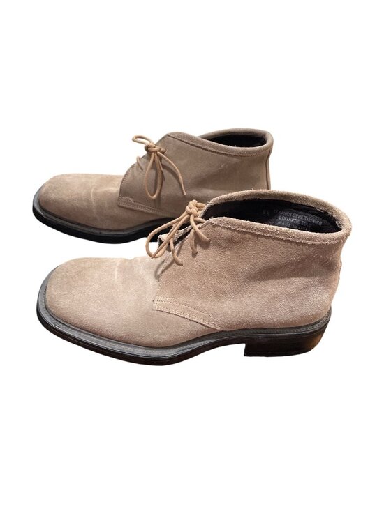BachRach Mens beige leather suede chukka ankle boots sz 8.5 SKU 10-476 main image 11